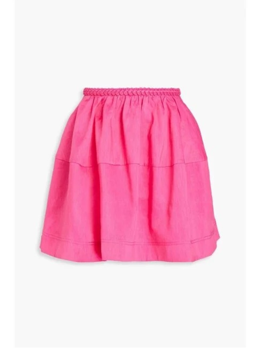 Aje - Linen Pink Mini Skirt designer
